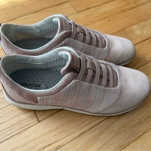 Geox Mesh Slip-On Sneakers in Blush